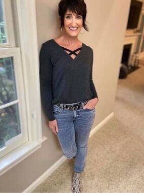 Cabi Cross Back Sweatshirt - Style #4007